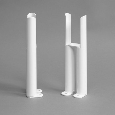 RadiLux Traditional Style Radiator Leg Supports Double Bar Vertical Rad ...