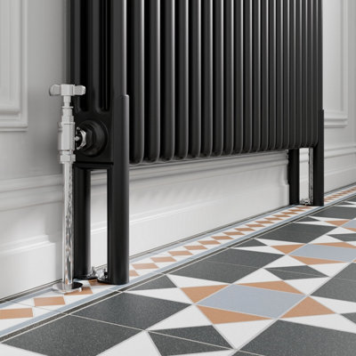 RadiLux Traditional Style Radiator Leg Supports Triple Bar Vertical ...