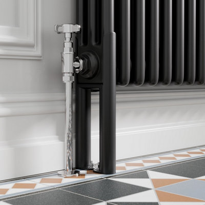 RadiLux Traditional Style Radiator Leg Supports Triple Bar Vertical ...