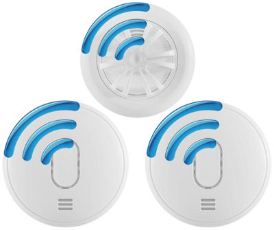 Radio-Interlinked Smoke and Heat Alarm Kit with 10 Year Warranty -UltraFire UFUB1RFKIT