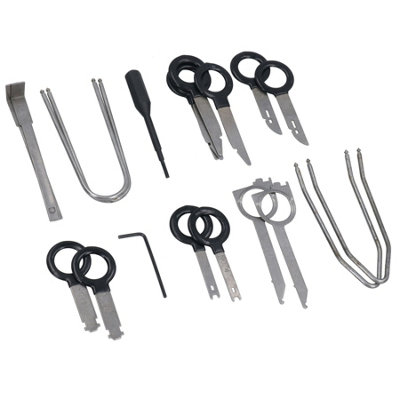 Radio removal tool kit / car audio stereo fitting cd head unit 18pc