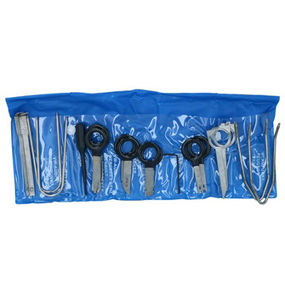 Radio removal tool kit / car audio stereo fitting cd head unit 18pc