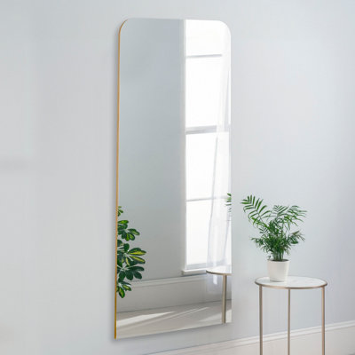 Radius Large Full Length Mirror Gold