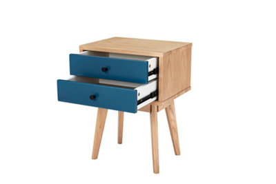 Radius Side / Lamp Table - Navy Blue