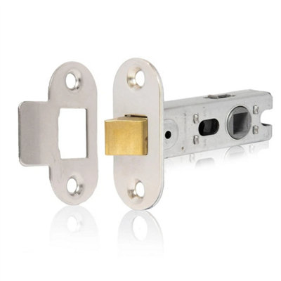 Radius Tubular Latch Lock 65mm for Internal Wooden Doors Nickel
