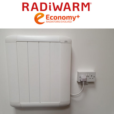 Radiwarm Economy+ Electric Radiator Wall Mounted 565x486x73mm: White ...