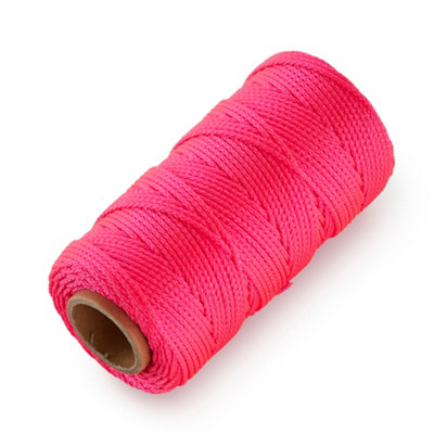 Ragni RBL76 76m Hi Vis Pink Braided Nylon Brick Line