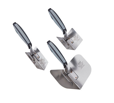 Ragni RSICTP Internal Corner Trowel Japanese Stainless Steel 3 Piece Set