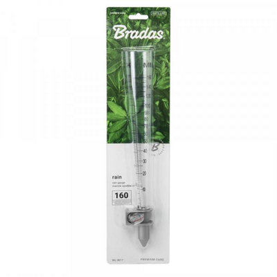 Rain Measuring Cup Plastic Gauge 160mm/m2 6,5inch/m2 Capacity Soil Wall Mounted