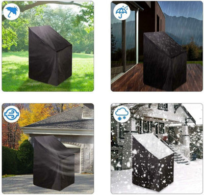 Rain Stacking Chair Cover, Waterproof and Windproof with 600D Oxford ...