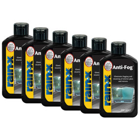 Rain X Anti Fog Repellent Glass Mirrors Cleaner 6x200ml