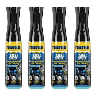 RAIN-X Car Interior Cleaner Detailer Plastic Dashboard Dash Protectant  4x300ml