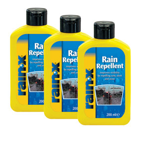 Rain-X Rain Repellent Hydrophobic Glass Treatment 3x200ml