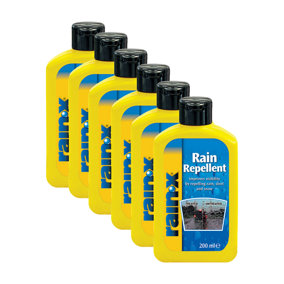 Rain-X Rain Repellent Hydrophobic Glass Treatment 6x200ml