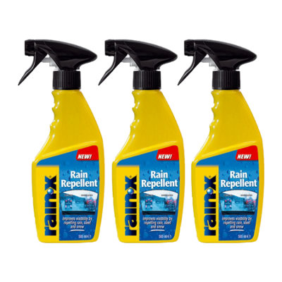 Rain-X Rain Repellent Hydrophobic Glass Treatment Water Repellent 3x500ml