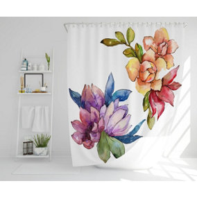 Rainbow Flowers (Shower Curtain) / Default Title