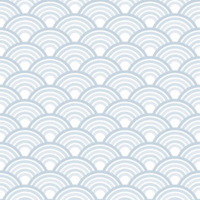 Rainbow Maggic Wallpaper In Blue And White