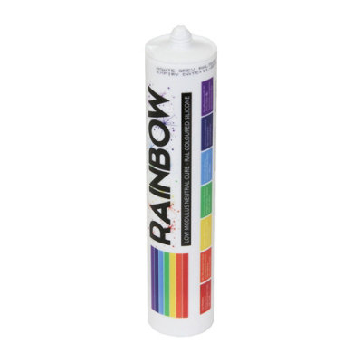 Rainbow RAL 1019 Grey Beige Coloured Silicone Sealant 300ml Durable & Anti-Mould For Kitchen, Bathroom & Showers