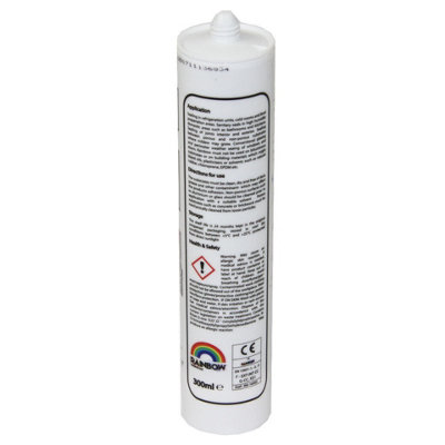 Rainbow RAL 1019 Grey Beige Coloured Silicone Sealant 300ml Durable & Anti-Mould For Kitchen, Bathroom & Showers