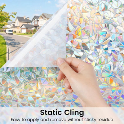 Window Privacy Film Rainbow Window Clings Stained Glass Window Film Door Window Covering Non Adhesive P 31879636
