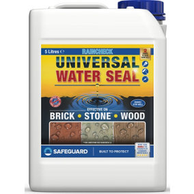 Raincheck Universal Water seal - (5L Clear) - Breathable Exterior Brick, Wood, Concrete, Stone Waterproofing Sealer