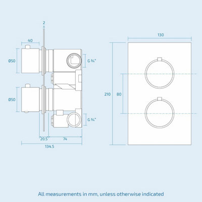 Rainfall Shower Head Thermostatic Mixer Valve Hand Held Matt Black Kit Temel - 6