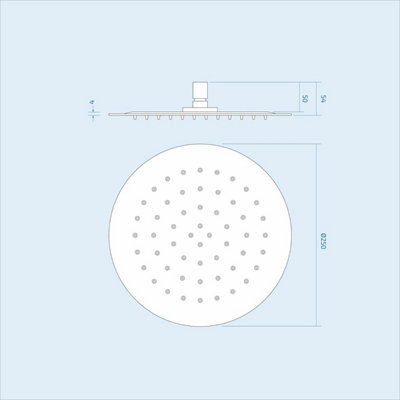 Rainfall Shower Head Thermostatic Mixer Valve Hand Held Matt Black Kit Temel - 8