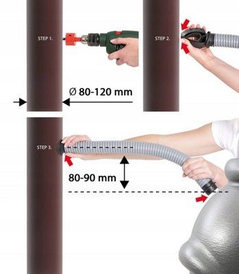 Rainwater tank Water butt Collection Storage Harvesting 240L + connection kit - Anthracite - 6
