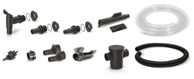 Rainwater Tank,Water Butt Garden Large Plastic Inc Connection kit Anthracite 320 Litres