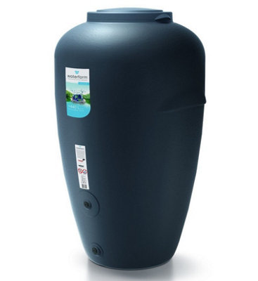 Rainwater Tank Water Butt Plastic Container Garden Storage Barrel 440 L Anthracite