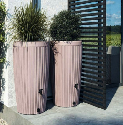 RAINWATER TANK WATER BUTT PLASTIC RAIN COLLECTOR CONTAINER 240L ...