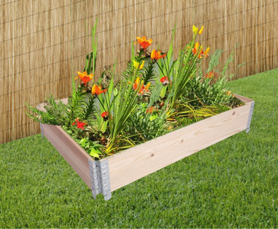 Raised Bed Garden Planter Kit,  Weather Resistant, Border Planter 116 x 80cms Built