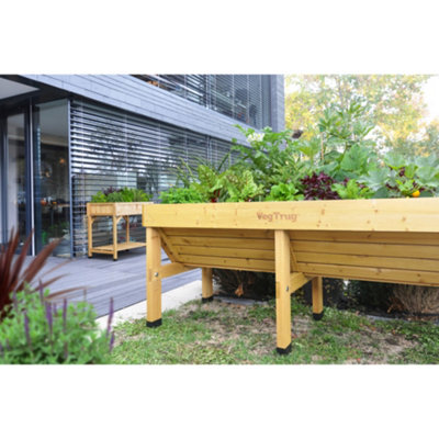 Raised Garden Bed Wooden Planter- Medium Classic VegTrug Natural (FSC 100%)