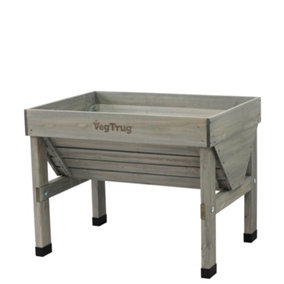 Raised Garden Bed Wooden Planter - Small Classic VegTrug Grey Wash