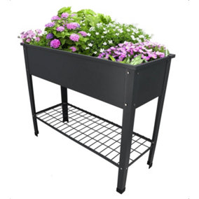 Raised Metal Planter Bed Garden Vegetables Flowers Large 80L