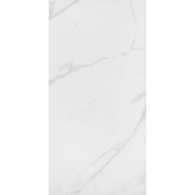 RAK 60x120 20mm Calacatta Grey Grey Matt Smooth Unglazed Marble Effect Porcelain Outdoor Paving Tile - 0.72m² Pack of 1
