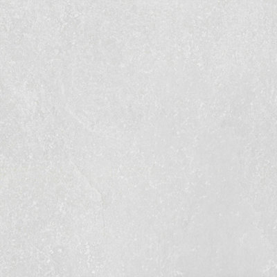 RAK 60x60 20mm Fashion Stone Outdoor Ivory Matt Smooth Unglazed Stone Effect Porcelain Outdoor Paving Tile - 21.6m² Pack of 30