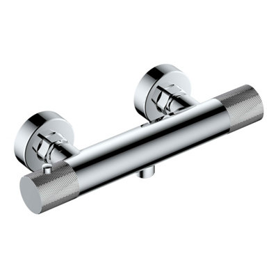 RAK Amalfi Thermostatic Bar Shower Valve Bottom Outlet - Chrome