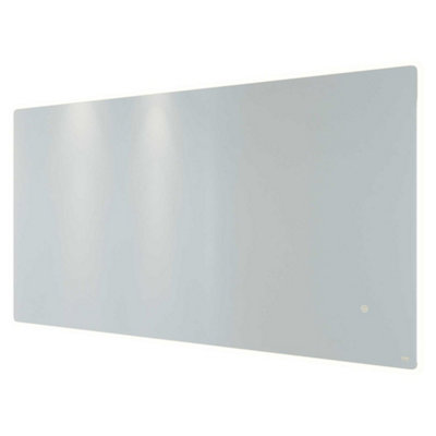 RAK Amethyst 1200x600mm Silvery White Square with Touch Sensor Illuminated Mirror IP44