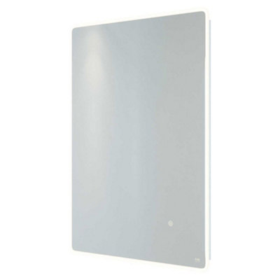 RAK Amethyst 500x700mm Silvery White Square with Touch Sensor Illuminated Mirror IP44