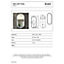 RAK Art Oval 450x1000mm Matt Black Oval with Touch Sensor Illuminated Mirror IP44