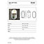 RAK Art Oval 550x1000mm Brushed Nickel Oval with Touch Sensor Illuminated Mirror IP44