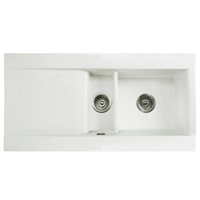 RAK Ceramics Dream 1.5 Bowl Reversible Gloss White Ceramic Inset ...