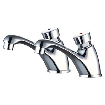 RAK Commercial Non Concussive Basin Taps Pair