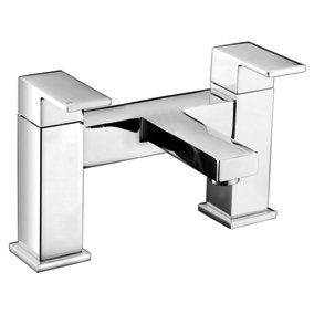 RAK Cubis Polished Chrome Modern Bath Filler Tap Solid Brass