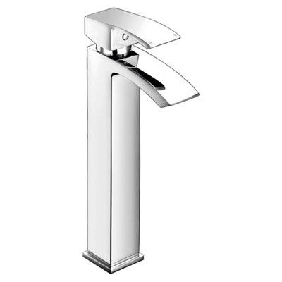 RAK Metropolitan Tall Polished Chrome Modern Basin Tap Solid Brass