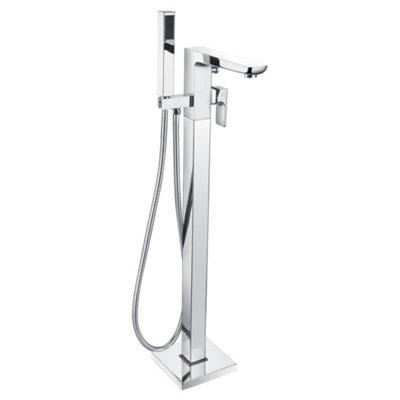 RAK Moon Polished Chrome Freestanding Bath Shower Mixer Tap Solid Brass