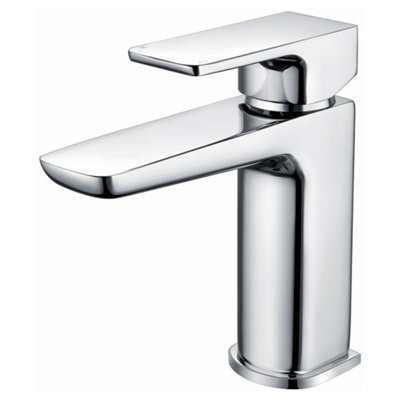 RAK Moon Polished Chrome Modern Basin Sink Mixer Tap Solid Brass