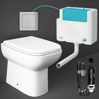 RAK Origin Square Back to Wall Toilet WC Pan & Soft Close Seat with FNX ...