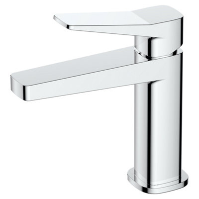 RAK Petit Polished Chrome Modern Basin Sink Mixer Tap Solid Brass